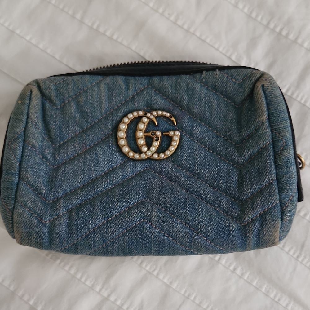 Gucci Blue Cosmetic Bag-reposh from @brandauthentic